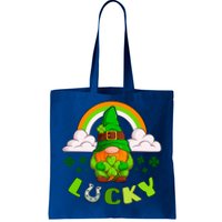 St Patricks Day Lucky Gnome Irish Rainbow Gift Tote Bag