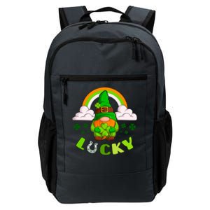 St Patricks Day Lucky Gnome Irish Rainbow Gift Daily Commute Backpack