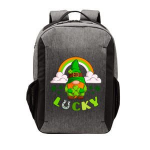 St Patricks Day Lucky Gnome Irish Rainbow Gift Vector Backpack