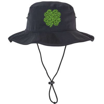 St Patrick's Day Leopard Print Shamrock Clover Legacy Cool Fit Booney Bucket Hat