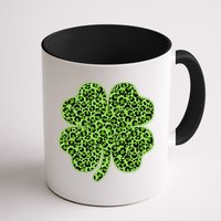 St Patrick's Day Leopard Print Shamrock Clover Mug