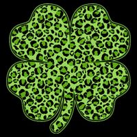 St Patrick's Day Leopard Print Shamrock Clover 16 in Basic Backpack