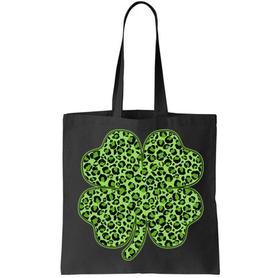 St Patrick's Day Leopard Print Shamrock Clover Bag