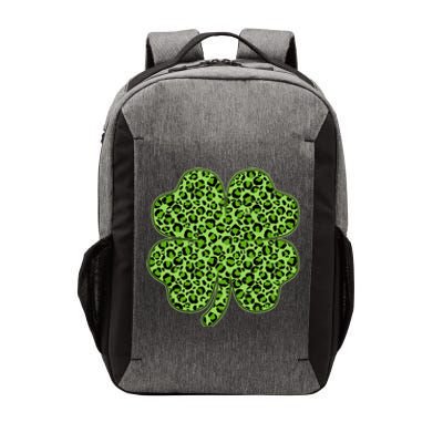 St Patrick's Day Leopard Print Shamrock Clover Vector Backpack