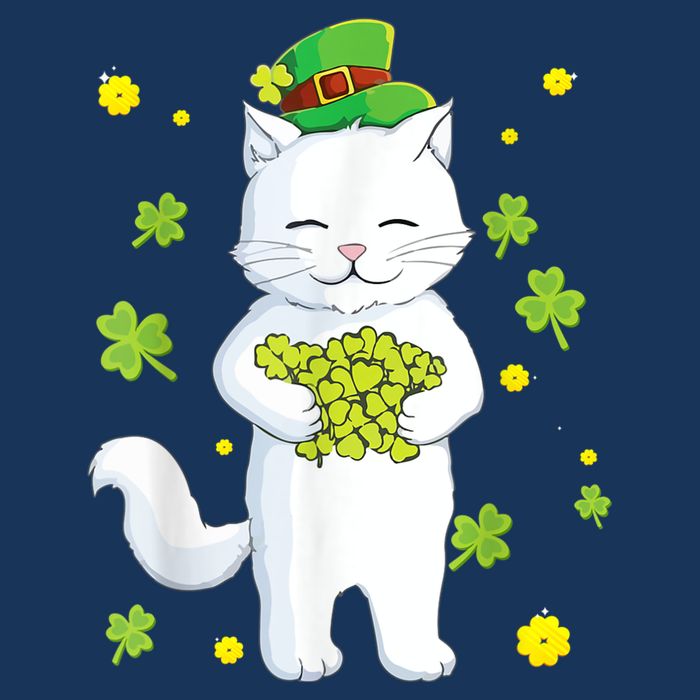 St Patrick's Day Cat Leprechaun Cat Lover Shamrock Infant Baby Jersey Bodysuit