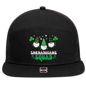 St Patricks Day Gnomes Shenanigans Squad 7 Panel Mesh Trucker Snapback Hat