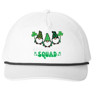 St Patricks Day Gnomes Shenanigans Squad Snapback Five-Panel Rope Hat