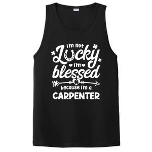 St Patricks Day Not Lucky Blessed Carpenter Christian Cool Gift PosiCharge Competitor Tank