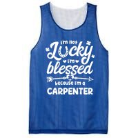 St Patricks Day Not Lucky Blessed Carpenter Christian Cool Gift Mesh Reversible Basketball Jersey Tank