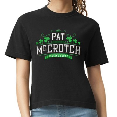 St Patricks Day, Funny St Patricks Day, Pat McCrotch Comfort Colors Boxy T-Shirt