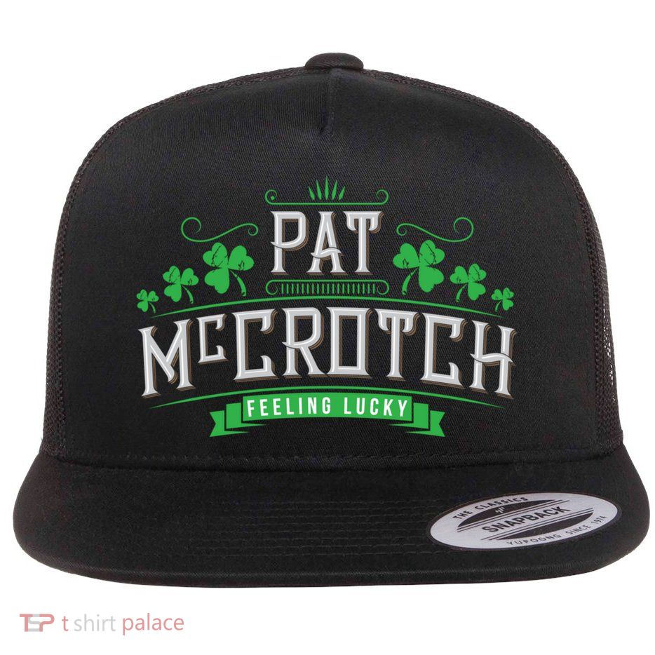St Patricks Day, Funny St Patricks Day, Pat McCrotch Flatbill Hat