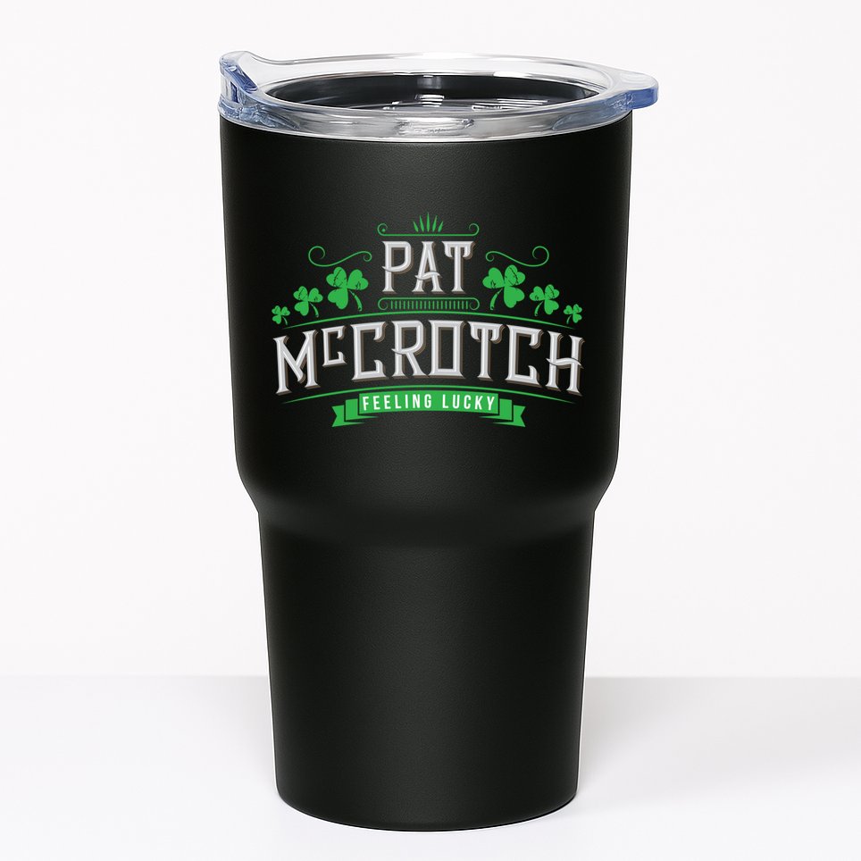 St Patricks Day, Funny St Patricks Day, Pat McCrotch Tumbler