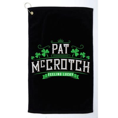 St Patricks Day, Funny St Patricks Day, Pat McCrotch Golf Towel