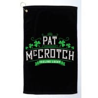 St Patricks Day, Funny St Patricks Day, Pat McCrotch Golf Towel