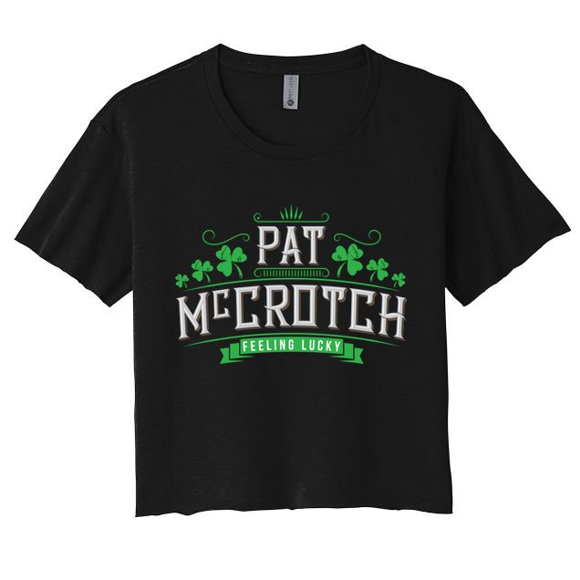 St Patricks Day, Funny St Patricks Day, Pat McCrotch Crop Top