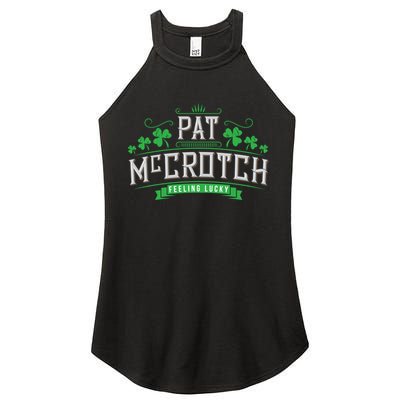 St Patricks Day, Funny St Patricks Day, Pat McCrotch Women's Perfect Tri Rocker Tank