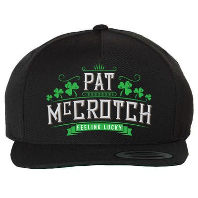 St Patricks Day, Funny St Patricks Day, Pat McCrotch Wool Snapback Cap