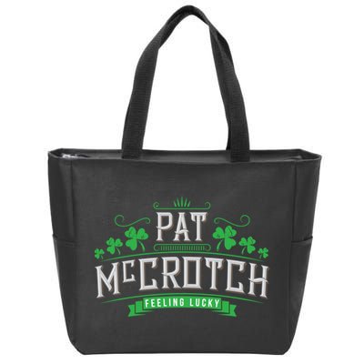 St Patricks Day, Funny St Patricks Day, Pat McCrotch Zip Tote Bag