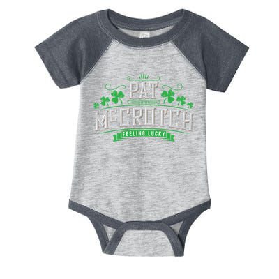 St Patricks Day, Funny St Patricks Day, Pat McCrotch Infant Baby Jersey Bodysuit