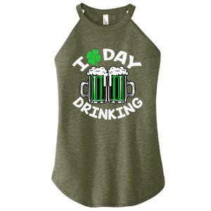 St Patricks Day I Love Day Drinking Funny Beer Lover Women's Perfect Tri Rocker Tank