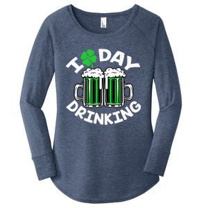 St Patricks Day I Love Day Drinking Funny Beer Lover Women's Perfect Tri Tunic Long Sleeve Shirt