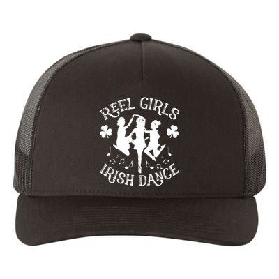 St Patricks Day Reel Girl Irish Dance Green Yupoong Adult 5-Panel Trucker Hat