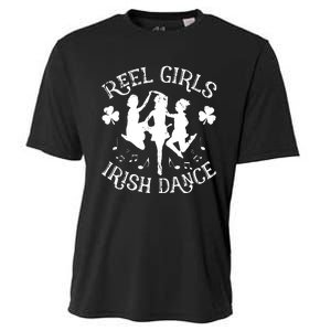 St Patricks Day Reel Girl Irish Dance Green Cooling Performance Crew T-Shirt