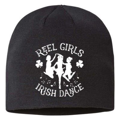 St Patricks Day Reel Girl Irish Dance Green Sustainable Beanie