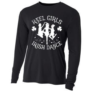 St Patricks Day Reel Girl Irish Dance Green Cooling Performance Long Sleeve Crew