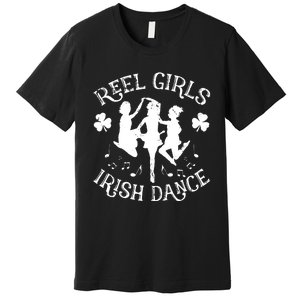 St Patricks Day Reel Girl Irish Dance Green Premium T-Shirt