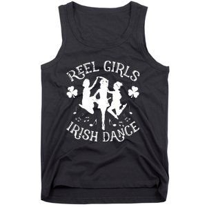 St Patricks Day Reel Girl Irish Dance Green Tank Top