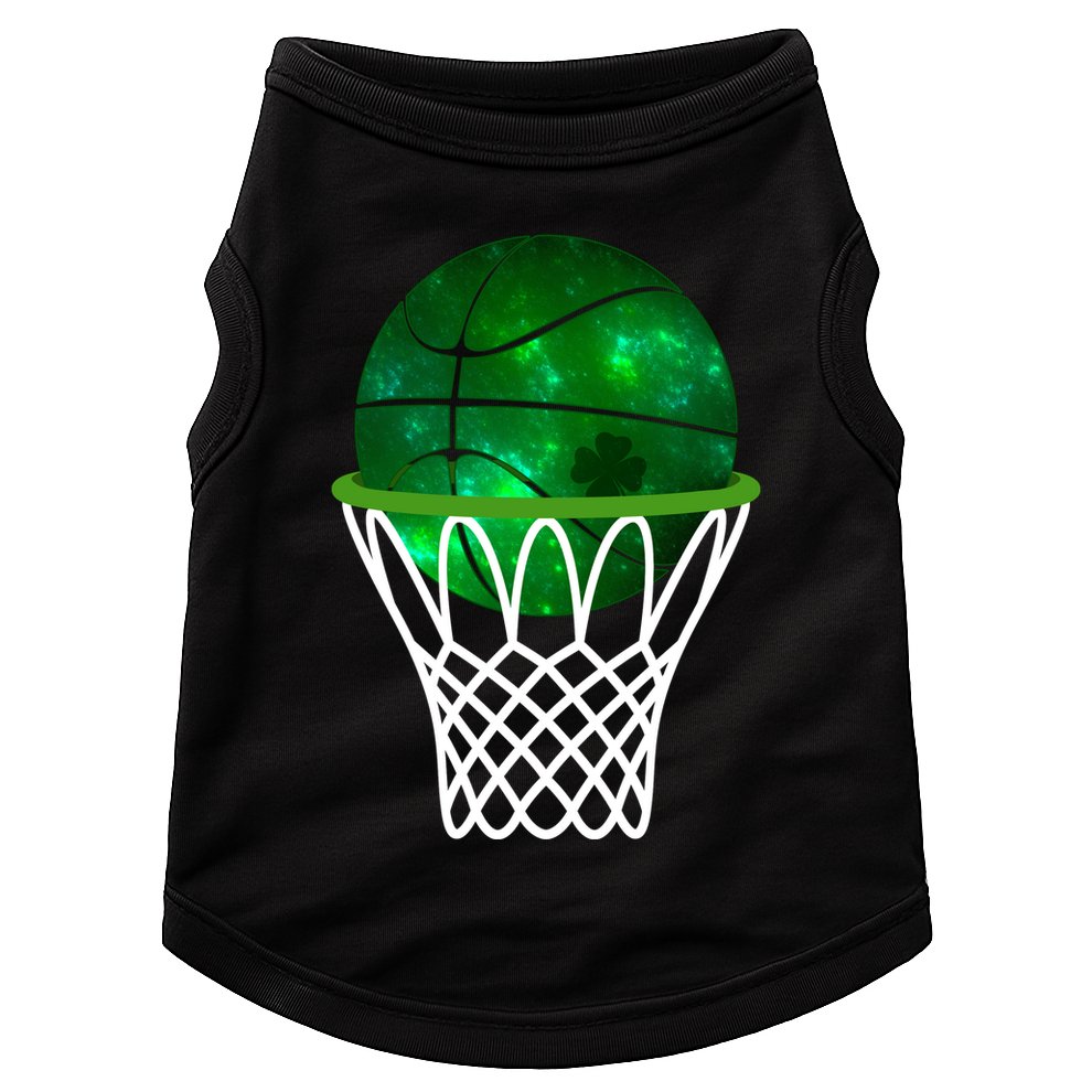 St Patricks Day Shamrock Basketball Irish Doggie Tank