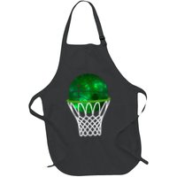 St Patricks Day Shamrock Basketball Irish Apron