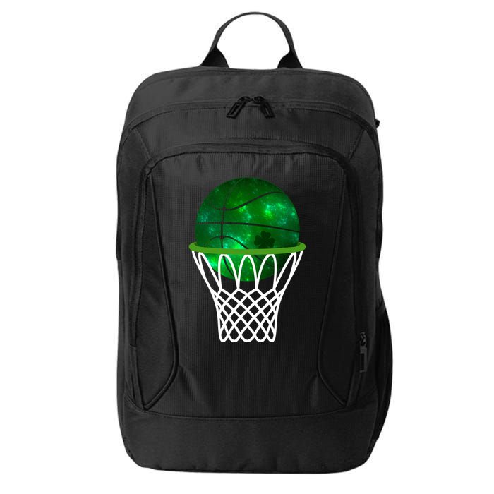 St Patricks Day Shamrock Basketball Irish City Backpack