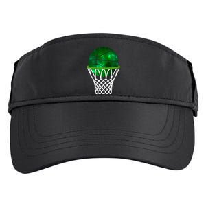 St Patricks Day Shamrock Basketball Irish Adult Drive Performance Visor