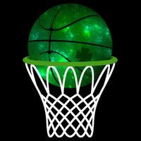 St Patricks Day Shamrock Basketball Irish Drawstring Bag