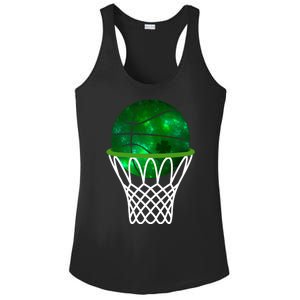 St Patricks Day Shamrock Basketball Irish Ladies PosiCharge Competitor Racerback Tank