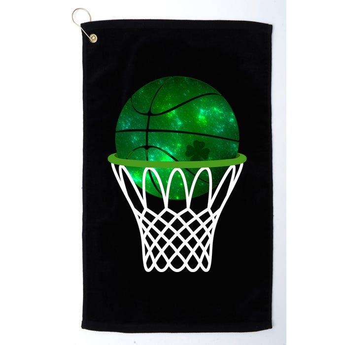 St Patricks Day Shamrock Basketball Irish Golf Towel