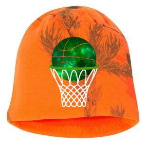 St Patricks Day Shamrock Basketball Irish Kati - Camo Knit Beanie