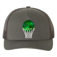 St Patricks Day Shamrock Basketball Irish Yupoong Adult 5-Panel Trucker Hat