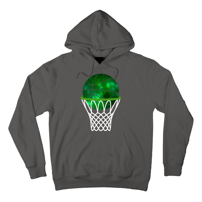 St Patricks Day Shamrock Basketball Irish Hoodie