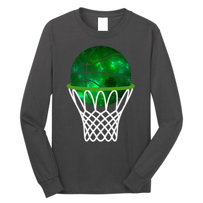 St Patricks Day Shamrock Basketball Irish Long Sleeve Shirt