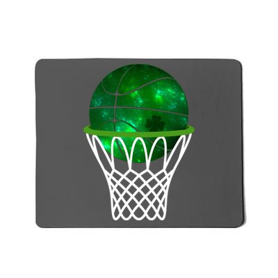 St Patricks Day Shamrock Basketball Irish Mousepad