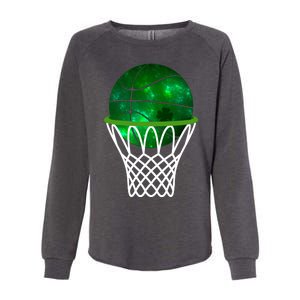 St Patricks Day Shamrock Basketball Irish Womens California Wash Sweatshirt