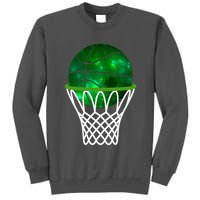 St Patricks Day Shamrock Basketball Irish Tall Sweatshirt