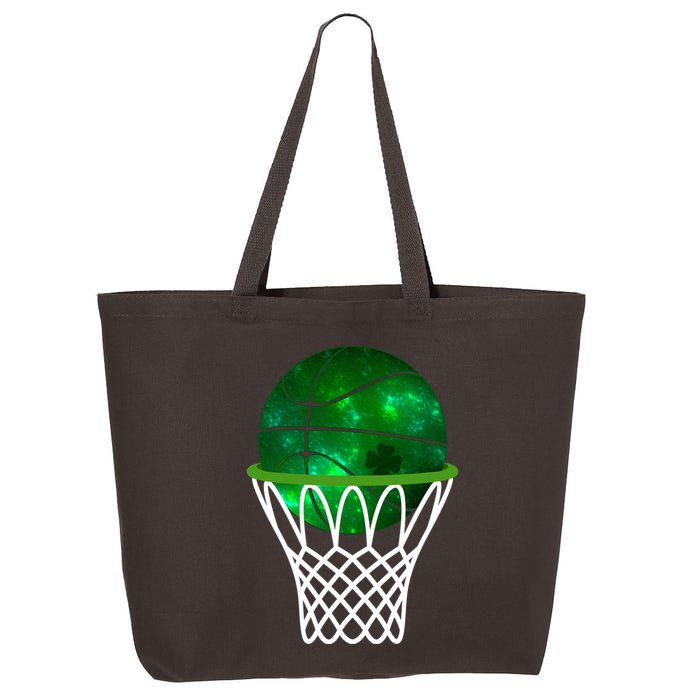 St Patricks Day Shamrock Basketball Irish 25L Jumbo Tote