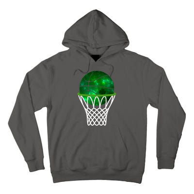St Patricks Day Shamrock Basketball Irish Tall Hoodie