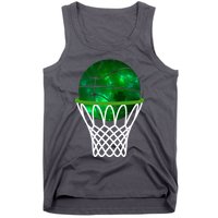 St Patricks Day Shamrock Basketball Irish Tank Top