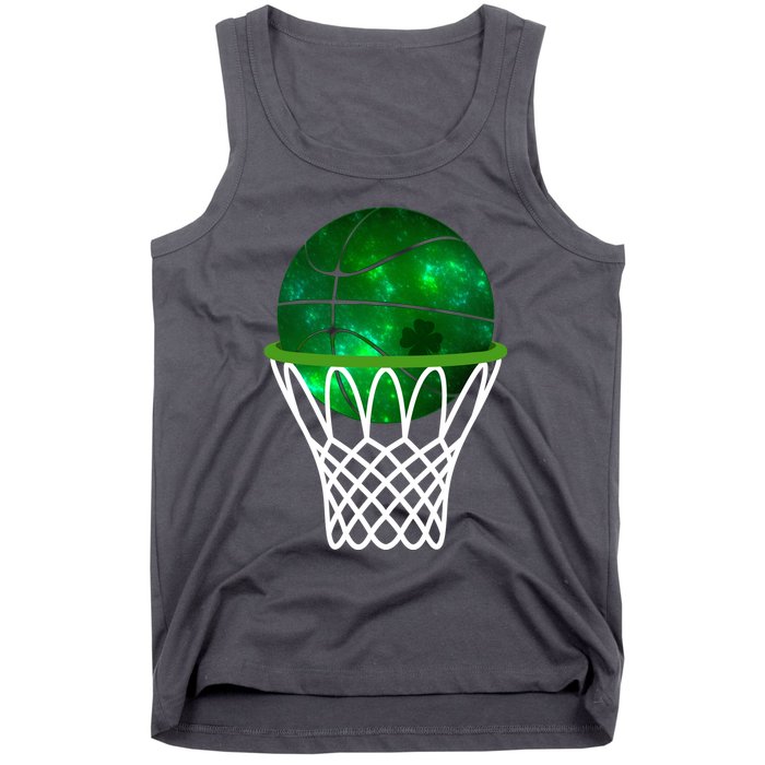 St Patricks Day Shamrock Basketball Irish Tank Top