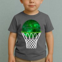 St Patricks Day Shamrock Basketball Irish Toddler T-Shirt